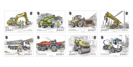 Construction Vehicles  - Stamp Set