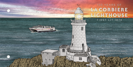 150 Years of La Corbière Lighthouse: First Lit 1874 - Miniature Sheet Presentation Pack