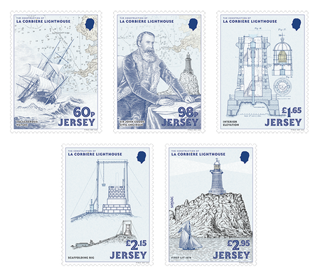 150 Years of La Corbière Lighthouse: First Lit 1874 - Stamp Set