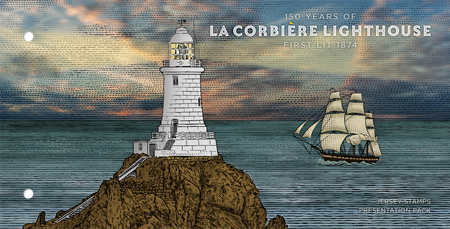 150 Years of La Corbière Lighthouse: First Lit 1874 - Stamps Presentation Pack