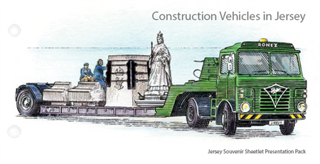 Construction Vehicles  - Souvenir Sheetlet Presentation Pack