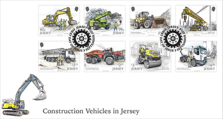 Construction Vehicles  - Stamps First Day Cover