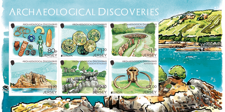 Souvenir sheetlet europa archaeological discoveries