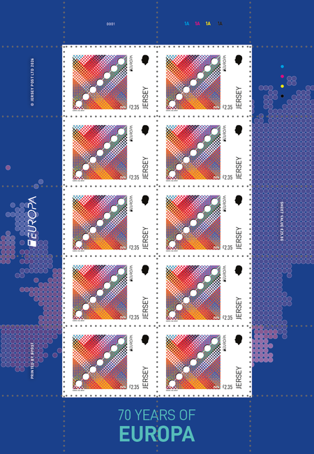 EUROPA 70 Years - EUROPA £2.35 Sheet