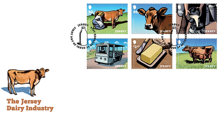 The Jersey Dairy Industry - Stamps First Day Cover