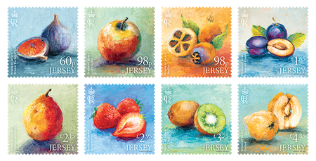 Fruits of Jersey  - Stamp Set