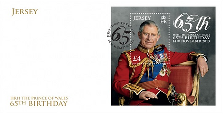 HRH The Prince of Wales 65th Birthday - Miniature Sheet First Day Cover
