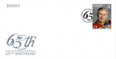 HRH The Prince of Wales 65th Birthday - Stamp First Day Cover