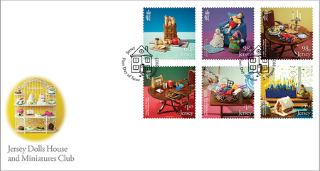 Jersey Dolls House and Miniatures Club - Stamps First Day Cover