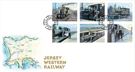 Jersey Western Railway - Stamps First Day Cover