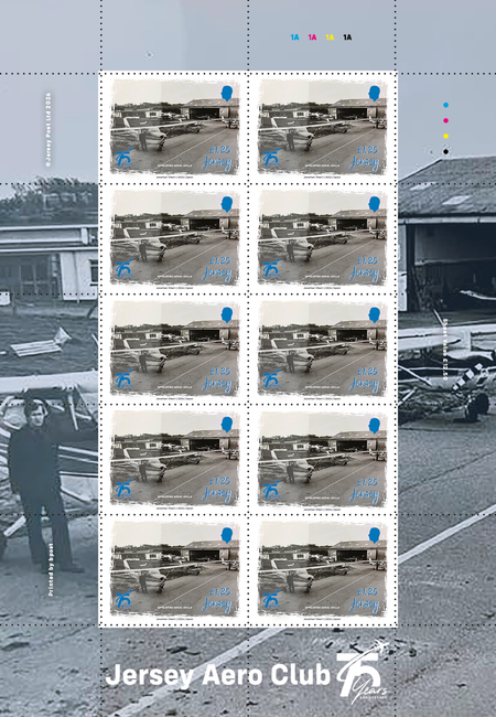 Jersey Aero Club 75 Years - £1.25 Sheet