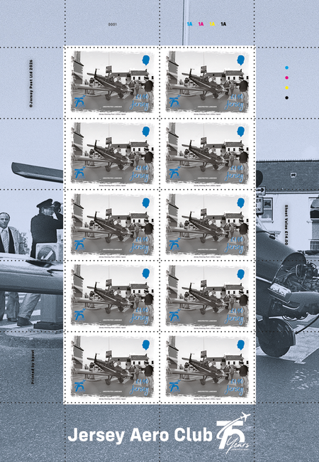 Jersey Aero Club 75 Years - £1.40 Sheet