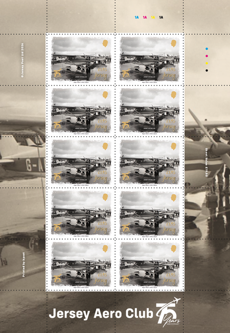 Jersey Aero Club 75 Years - £1.95 Sheet