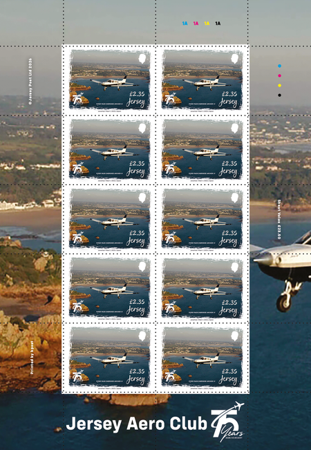 Jersey Aero Club 75 Years - £2.35 Sheet
