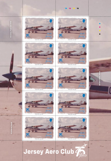Jersey Aero Club 75 Years - £4.00 Sheet