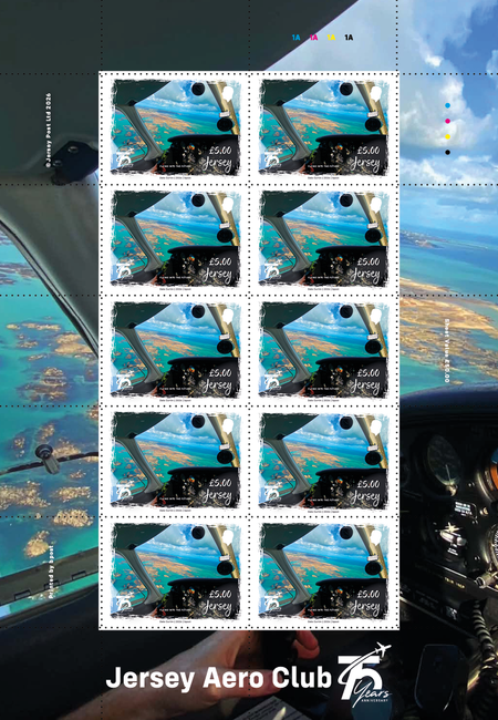 Jersey Aero Club 75 Years - £5.00 Sheet