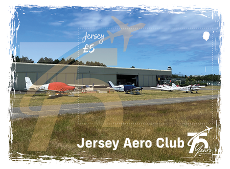 Jersey Aero Club 75 Years - Miniature Sheet