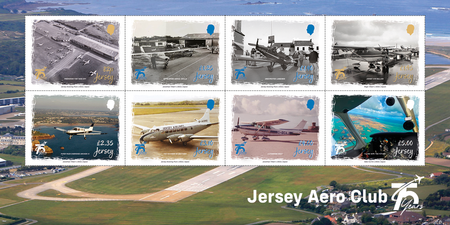 Jersey Aero Club 75 Years - Souvenir Sheetlet