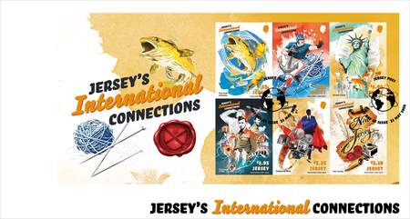 Jersey's International Connections - Souvenir Sheetlet First Day Cover