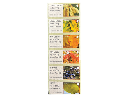 Post & Go JE03 - Autumn Colours - Stamp Strip