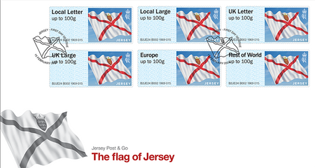 Post & Go B002 -The flag of Jersey - Stamps First Day Cover