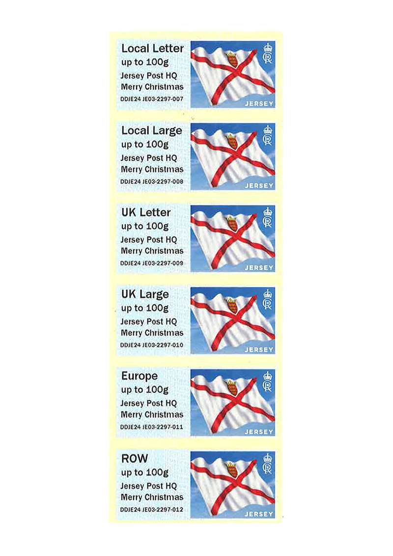 What was the first christmas stamp