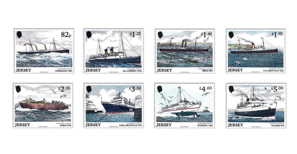 Passenger Vessels - Stamp Set – Jersey Stamps