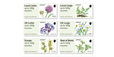 Post & Go JE02 -Protected Plants - Stamp Strip