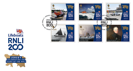 Jersey Celebrating 200 Years of the RNLI - Stamps First Day Cover