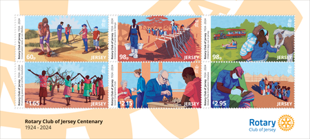 Rotary Club of Jersey Centenary - Souvenir Sheetlet First Day Cover