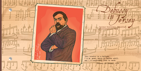 Debussy in Jersey - Souvenir Sheetlet  Presentation Pack