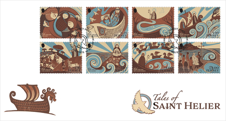 Jersey Stamps Philatelic Tales of Saint Helier  stamps first day cover