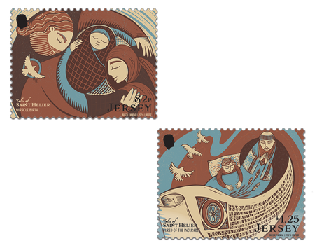 Jersey Stamps Philatelic Tales of Saint Helier pocket money set