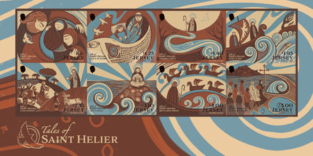 Jersey stamps philatelic Tales of Saint Helier souvenir sheetlet