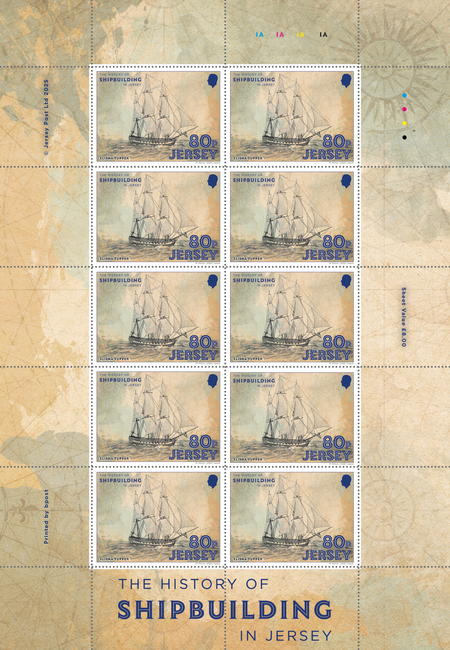 The History of Shipbuilding  - 80p Sheet