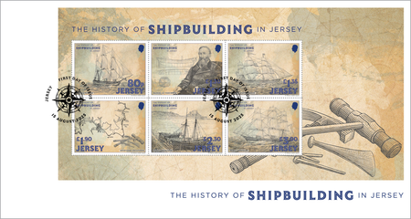 The History of Shipbuilding  - Souvenir Sheetlet First Day Cover