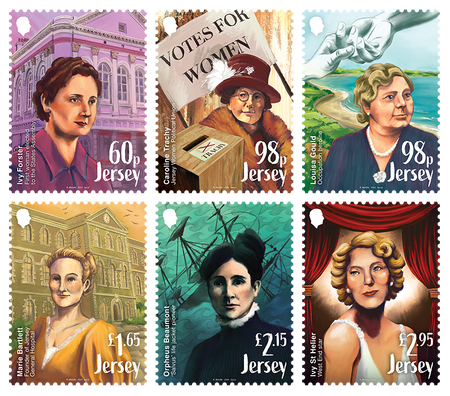 Jersey Women of Achievement - Stamp Set