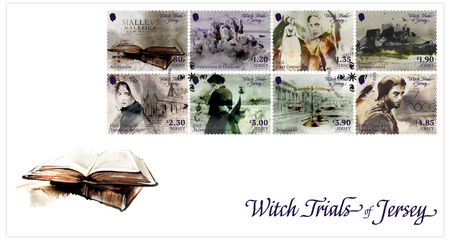 Witch Trials of Jersey stamps first day cover