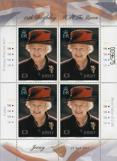 85th Birthday of HM The Queen - Block of Four