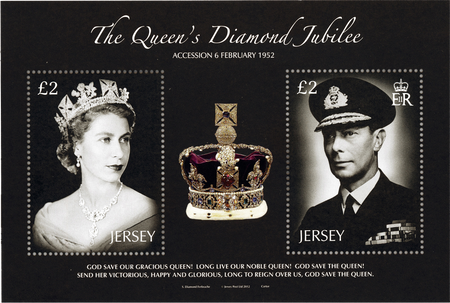 Diamond Jubilee Accession  - Souvenir Miniature Sheet