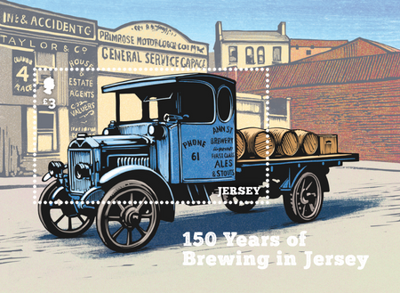 150 Years of Brewing in Jersey - Miniature Sheet