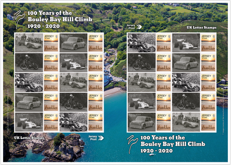 100 Years of the Bouley Bay Hill Climb Commemorative Sheet