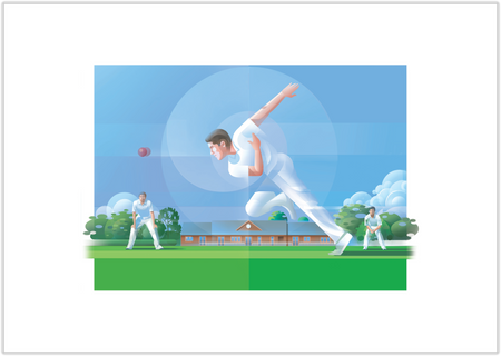 Cricket Print 2: Bowling