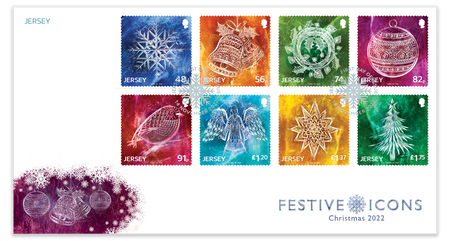 Festive Icons - Stamps First Day Cover
