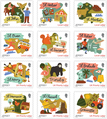 Jersey Parishes - Stamp Set
