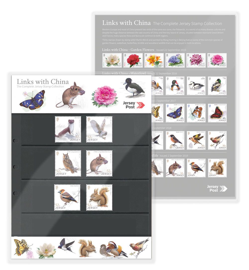 Links with China Complete Series Collectors Folder – Jersey Stamps