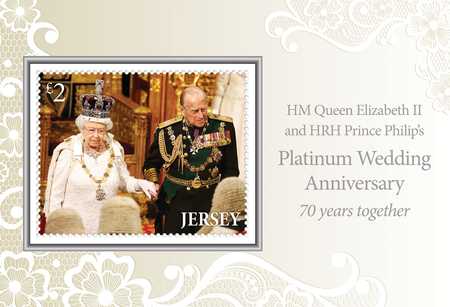 HM Queen Elizabeth and HRH Prince Philip's Platinum Wedding Anniversary - Miniature Sheet