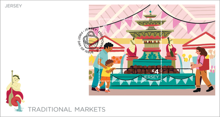 Traditional Markets - Miniature Sheet First Day Cover