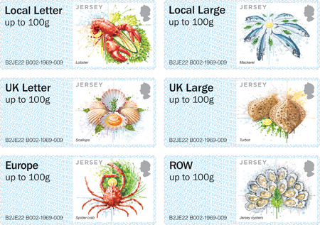 Post & Go B002 - Harvest of the Sea - Stamp Strip