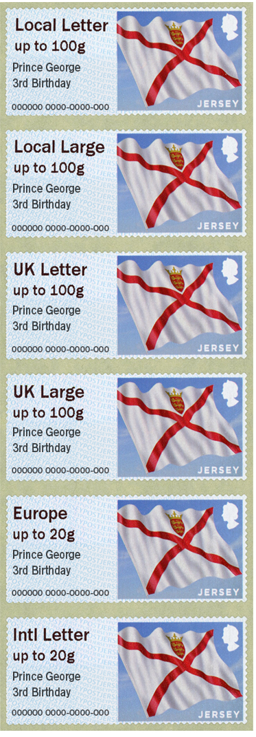 Post & Go JE02: Prince George 3rd Birthday - Mint Strip